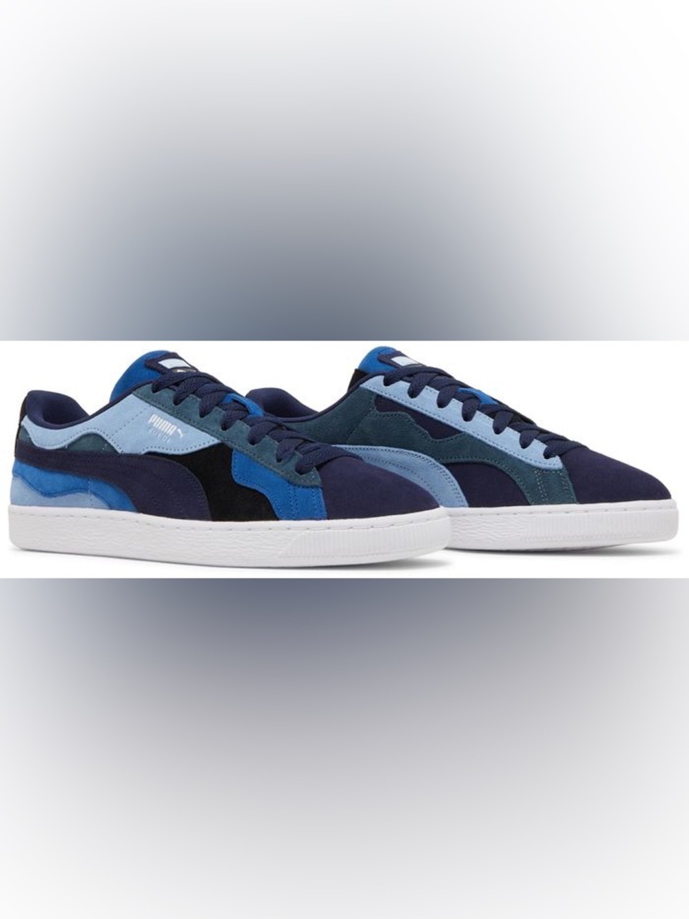 EUC Puma Suede 'Camowave - Navy Day Dream, Men’s sz 6.5 - Picture 3 of 7